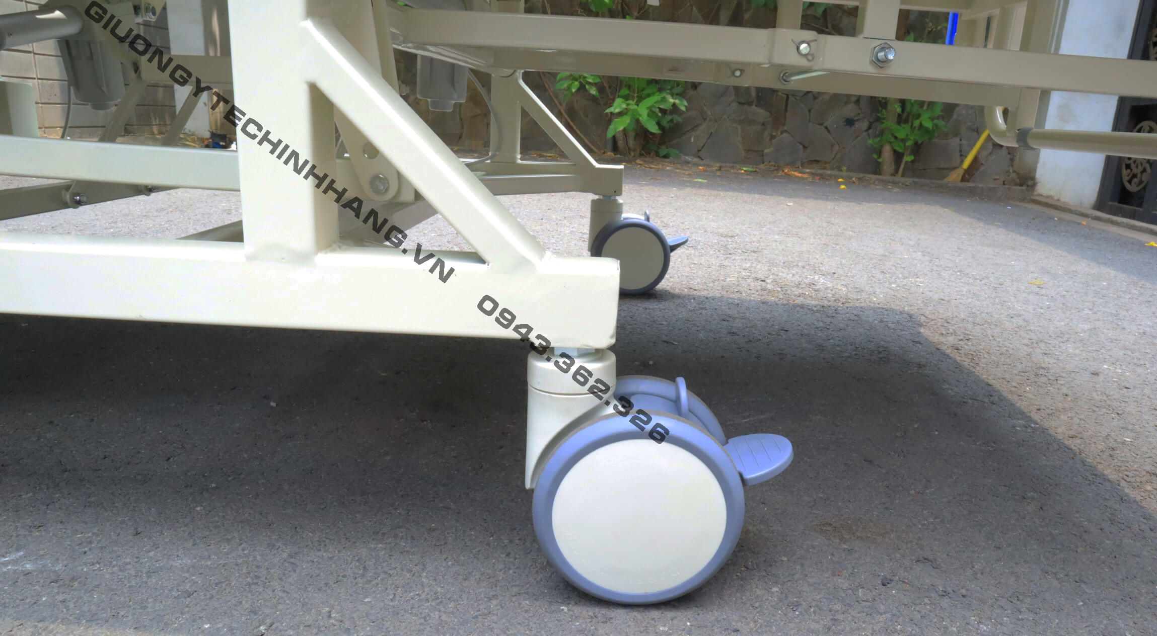 bánh xe giường y tế tay quay đa năng lucass gb-c41