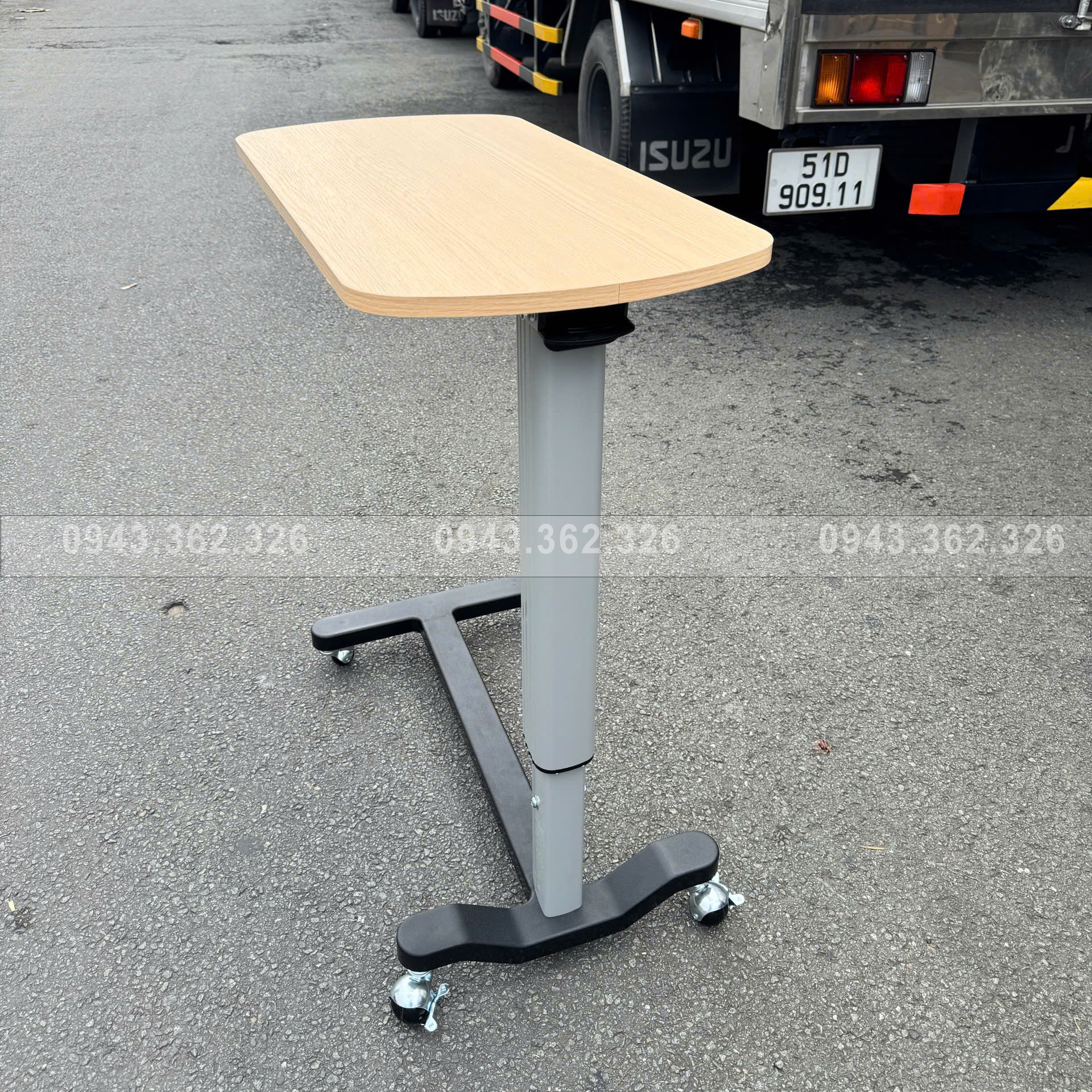 Bàn ăn di động có bánh xe Lucass BA-E6