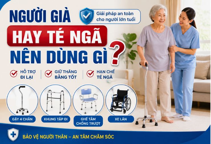 Người gi&agrave; hay t&eacute; ng&atilde; n&ecirc;n d&ugrave;ng g&igrave; để hỗ trợ đi lại an to&agrave;n