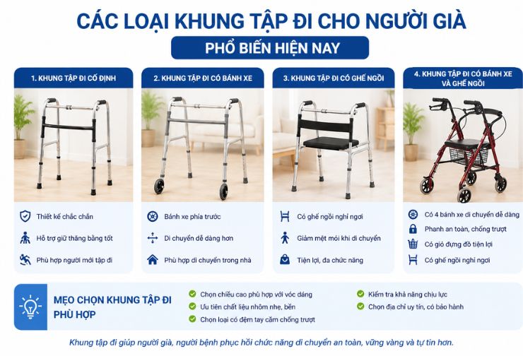 Khung tập đi cho người cao tuổi