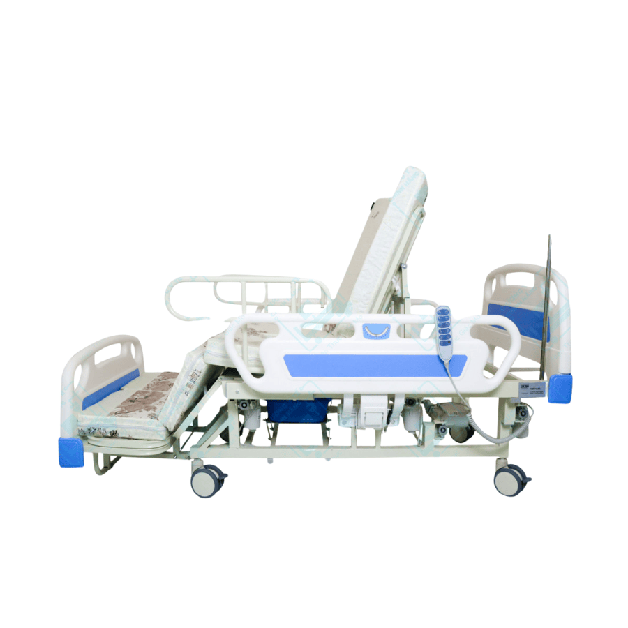 Giường Y Tế Điện Cơ Đa Năng Lucass GB-4E | Giường Bệnh Cao Cấp Có Tay Quay Dự Phòng