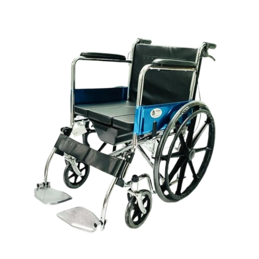 Xe lăn tay có bô vệ sinh, có thắng tay Lucass X-89B Vành Đúc